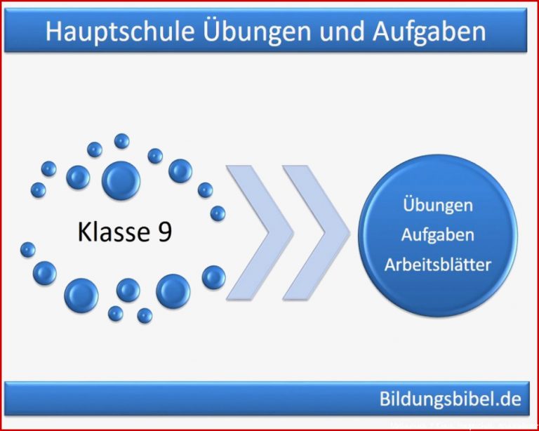 Klasse 9 Hauptschule Übungen Aufgaben Arbeitsblätter 9