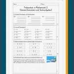 Klassenarbeiten Proben Mathe 2 Klasse