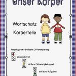 Körperteile Körperpflege Wortschatz