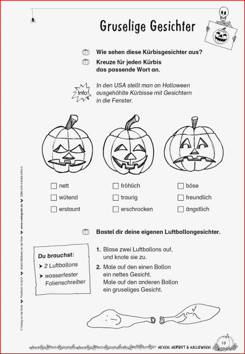 Kopiervorlage "gruselige Gesichter"