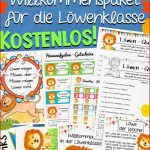 Kostenlos Schulanfang Löwenklasse – Unterrichtsmaterial Im