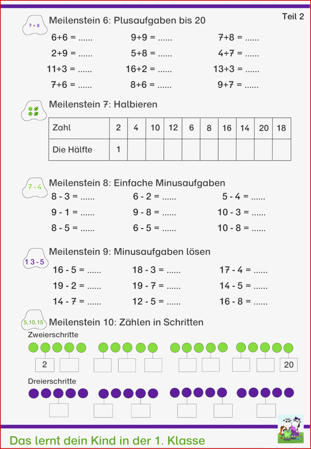 Kostenlose Arbeitsblätter Mathe
 Kostenlose Arbeitsblätter Für Mathe Klasse 1 Kostenlose