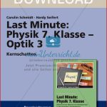 Last Minute Physik 7 Klasse Optik 3 Meinunterricht