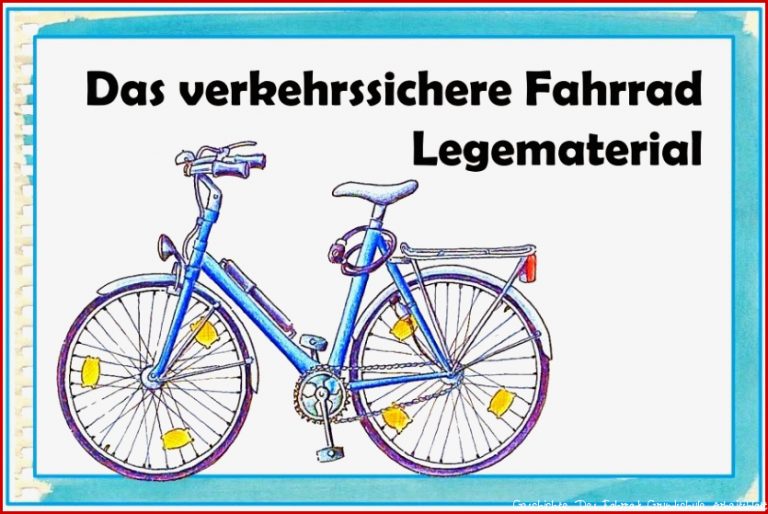 Legematerial Zum Verkehrssicheren Fahrrad Von Jacmo Jacmo