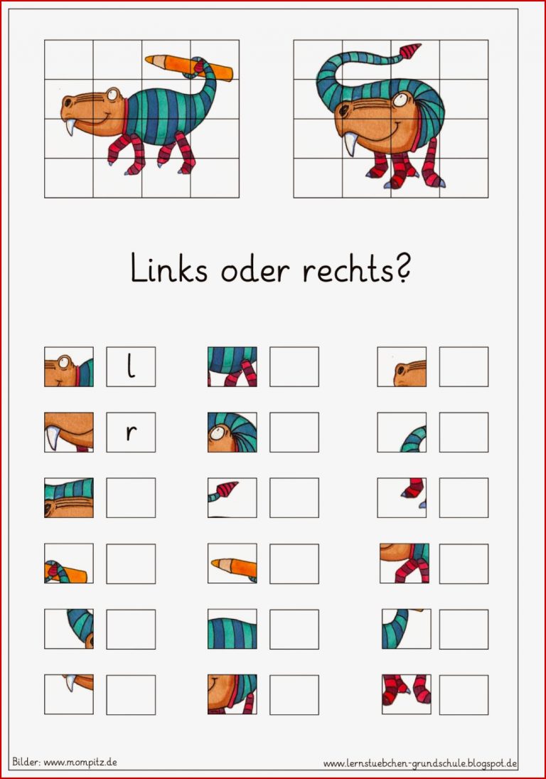 Lernstübchen rechts und links 1