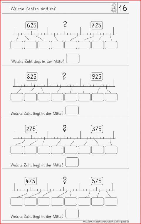 Lernstübchen Zahlen Am Zahlenstrahl 10