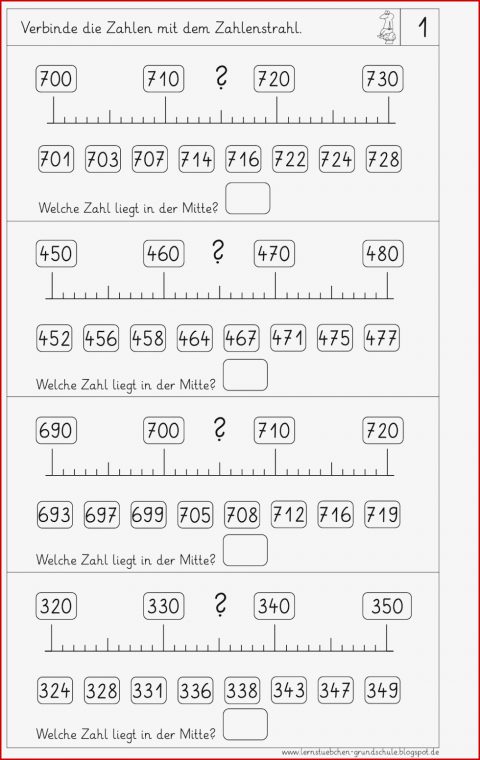 Lernstübchen Zahlen Am Zahlenstrahl 11