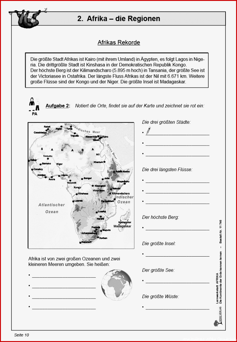 Allerbeste Arbeitsblätter Afrika Grundschule Für Deinen Erfolg Kostenlose Arbeitsblätter Und 0883