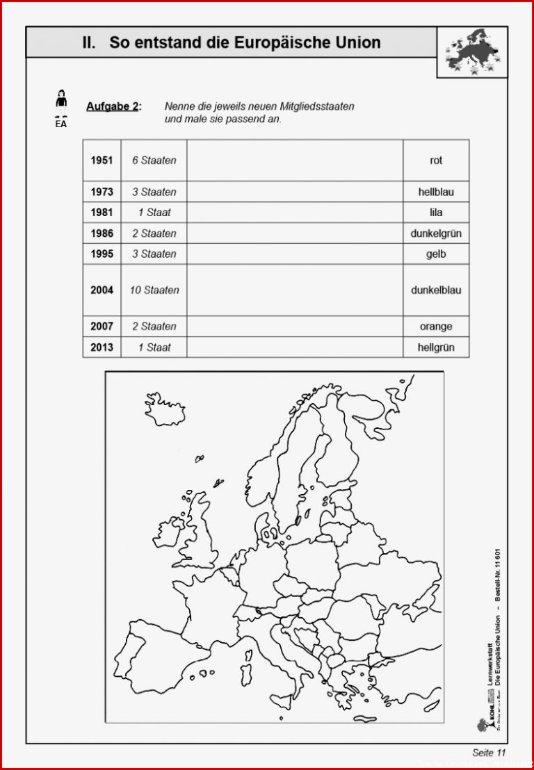 Lernwerkstatt Europäische Union PDF ab 10 J