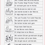 Lesen Lernen 1 Klasse Arbeitsblätter Worksheets