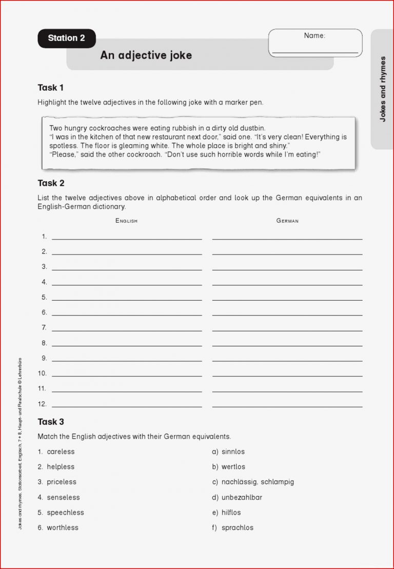 Lrs Arbeitsblätter Sekundarstufe Worksheets