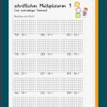 Mathe Arbeitsblätter Klasse 4 Schriftliche Multiplikation