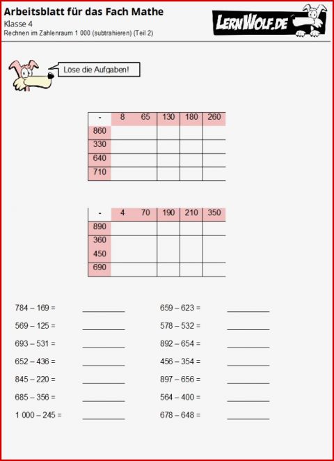 Mathe Aufgaben Klasse 4