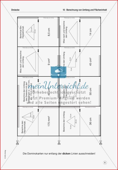 Mathe Dominos Geometrie Dreiecke Vierecke Differenziert