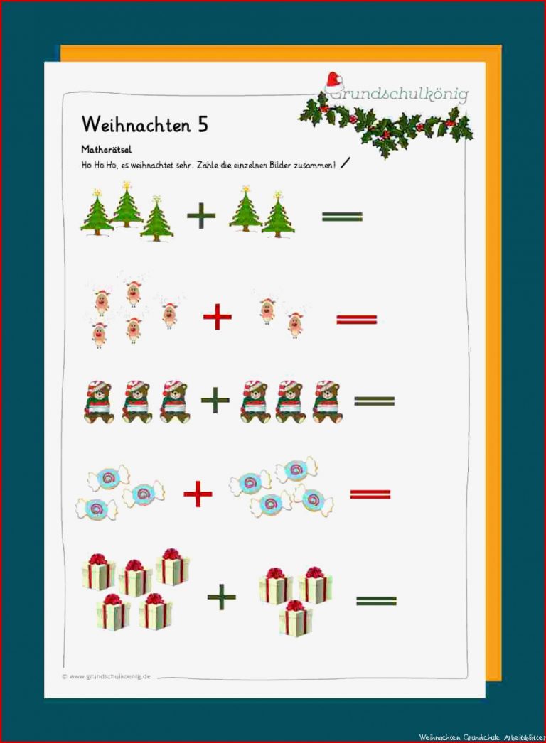 Mathe Weihnachten Und Winter