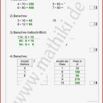 Mathearbeit Klasse 3