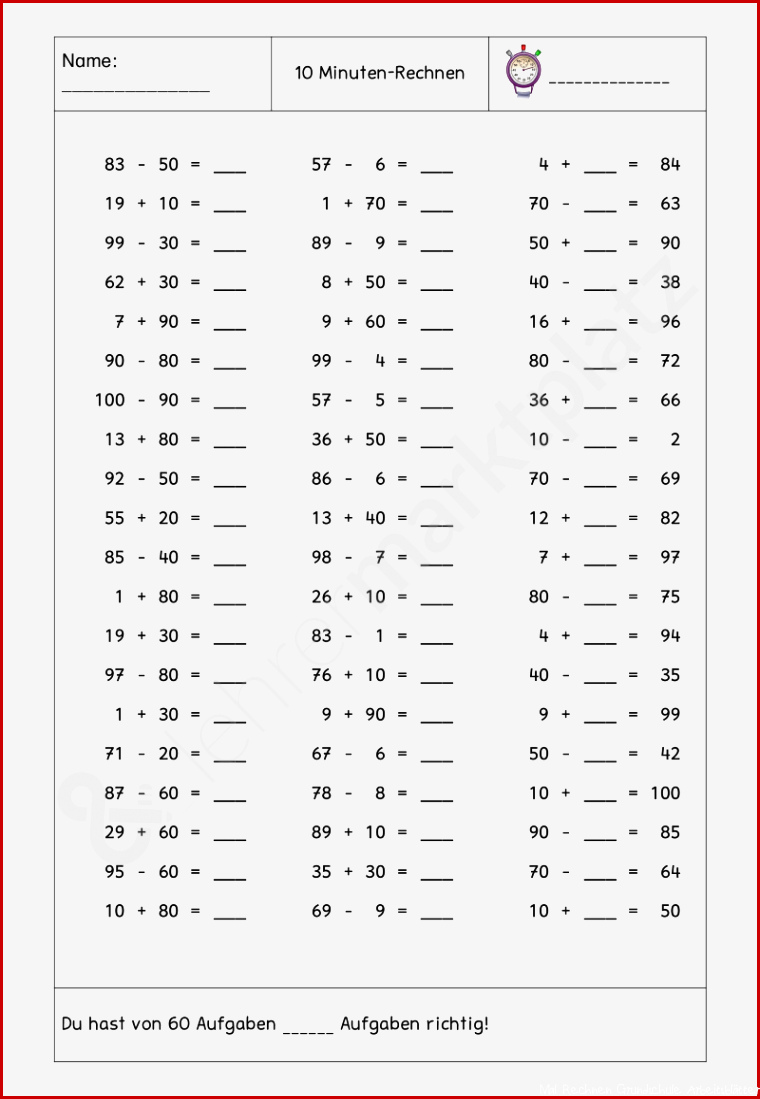 Matheaufgaben 2 Klasse Mathe Arbeitsblätter Zum Ausdrucken