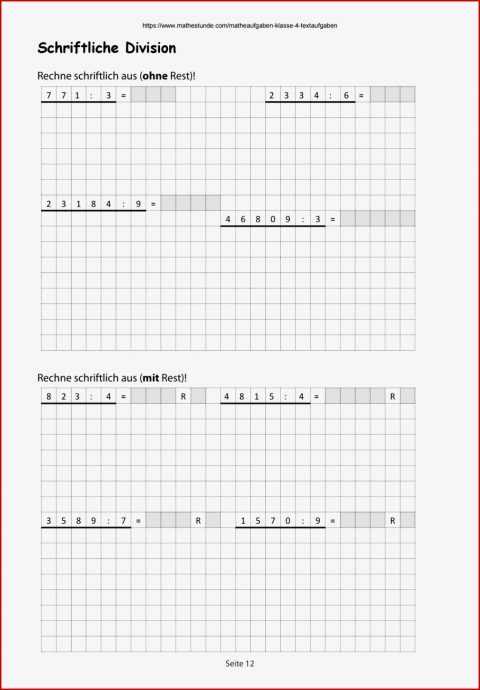 Matheaufgaben Klasse 4 Division by Joerg Christmann issuu