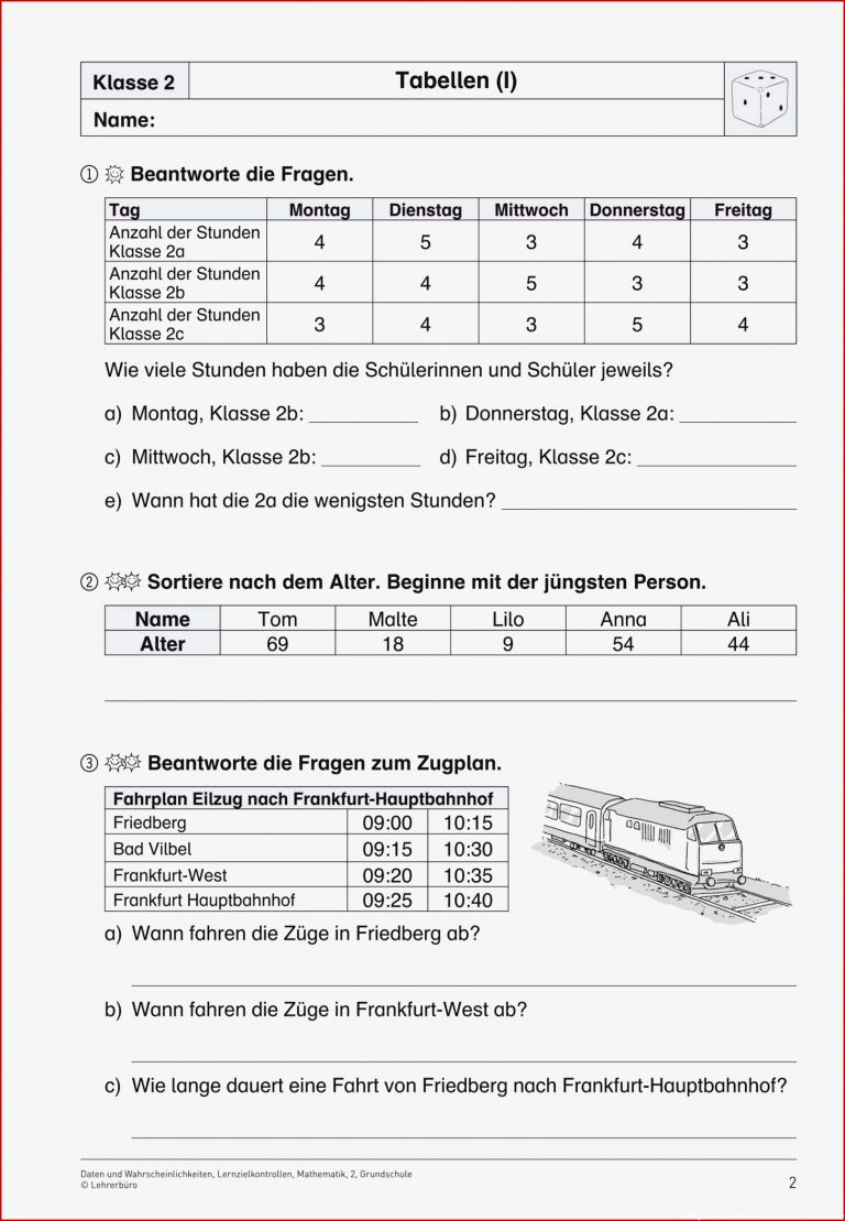 Mathematik · Arbeitsblätter · Grundschule · Lehrerbüro