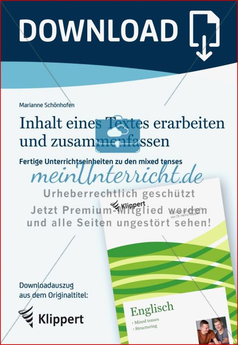 Methodentraining Erarbeitung Und Zusammenfassung Von