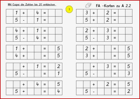 Mit Cuipsi Zahlen Bis 20 Erziehen Lernen Fördern