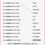 Monate Arbeitsblatt David Hoff Schule