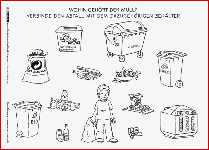 Mülltrennung Grundschule Arbeitsblätter Worksheets