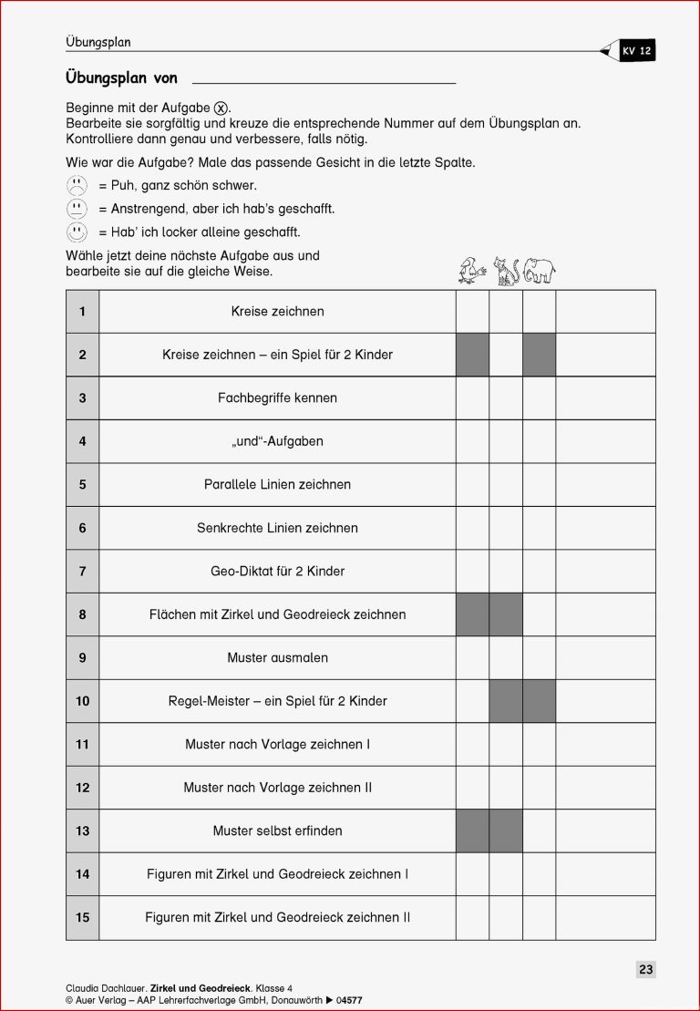 Muster Mit Zirkel Zeichnen Grundschule