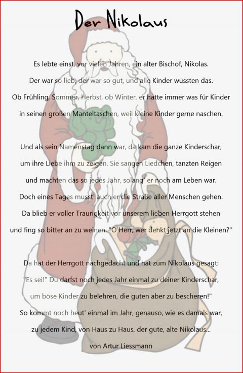 Nikolaus Geschichte Für Kleinkinder Kinderbilder