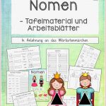 Nomen Tafelmaterial Und Arbeitsblätter Klasse 1 2