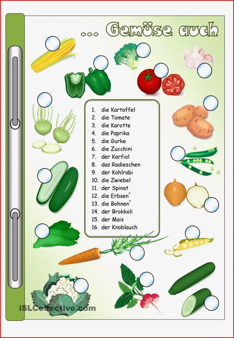 Obst Und Gemüse Arbeitsblätter Carl Winslow Grundschule
