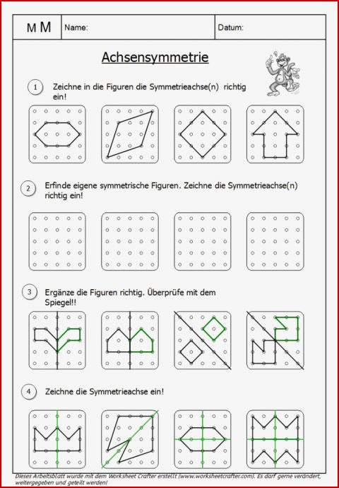 Owlmail Achsensymmetrie Am Geobrett