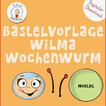 Pdf Bastelvorlage Die Wochentage Lernen Mit Wilma