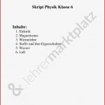 Physik Arbeitsblätter Klasse 6 Worksheets