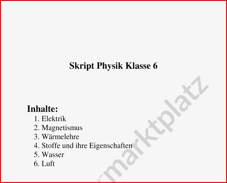 Physik Arbeitsblätter Klasse 6 Worksheets