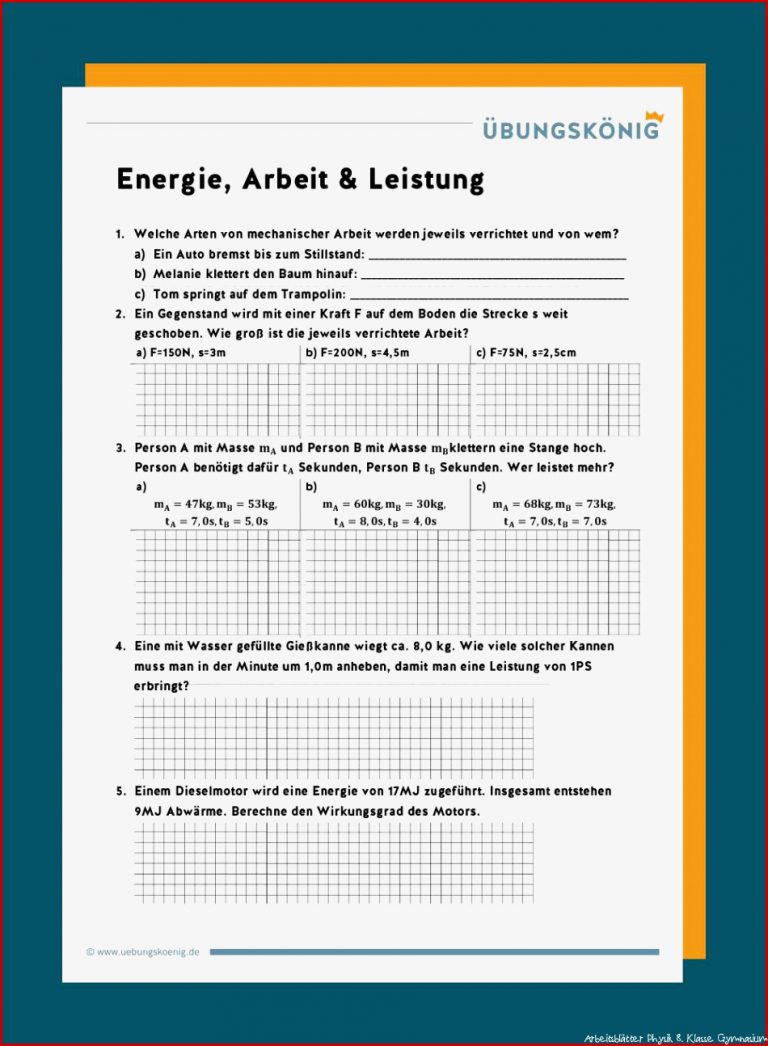 Physik Klasse 8 Gymnasium Klassenarbeiten Ita Nusana