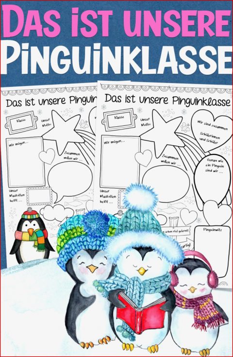 Pinguinklasse Pinguin Unsere Klasse Arbeitsblätter