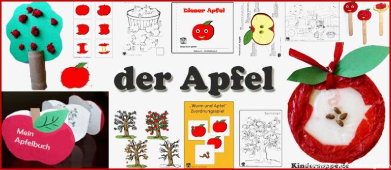 Projekt der Apfel Kindergarten und Kita Ideen