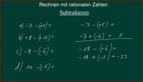 Rationale Zahlen Rechnen Mit Rationalen Zahlen Mit