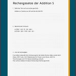 Rechengesetze Der Addition / Rechnen Mit Klammern