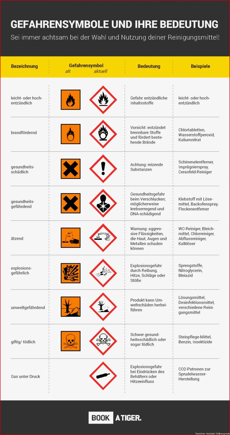 Reinigungsmittel Was bedeuten Gefahrensymbole