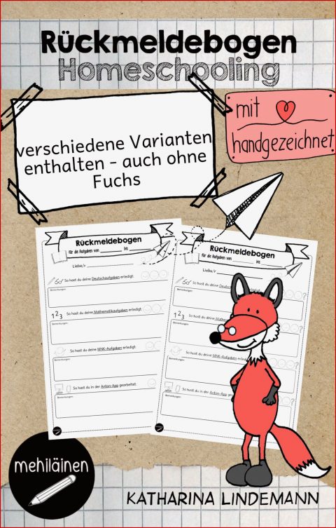 Rückmeldebogen Homeschooling – Unterrichtsmaterial Im Fach