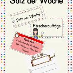 Satz Der Woche – Grundschule