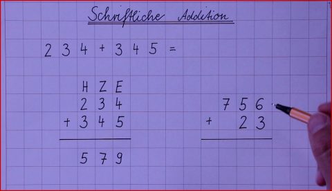 Schriftliche Addition Grundschule Bayern Lehrer Maß