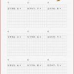 Schriftliche Multiplikation Arbeitsblätter 4 Klasse