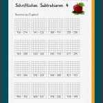 Schriftliche Subtraktion