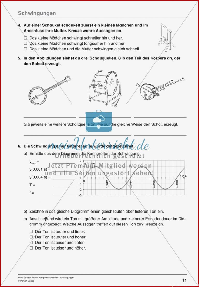 Schwingungen meinUnterricht