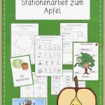 Stationenarbeit Zum Apfel Klasse 1 2 – Unterrichtsmaterial