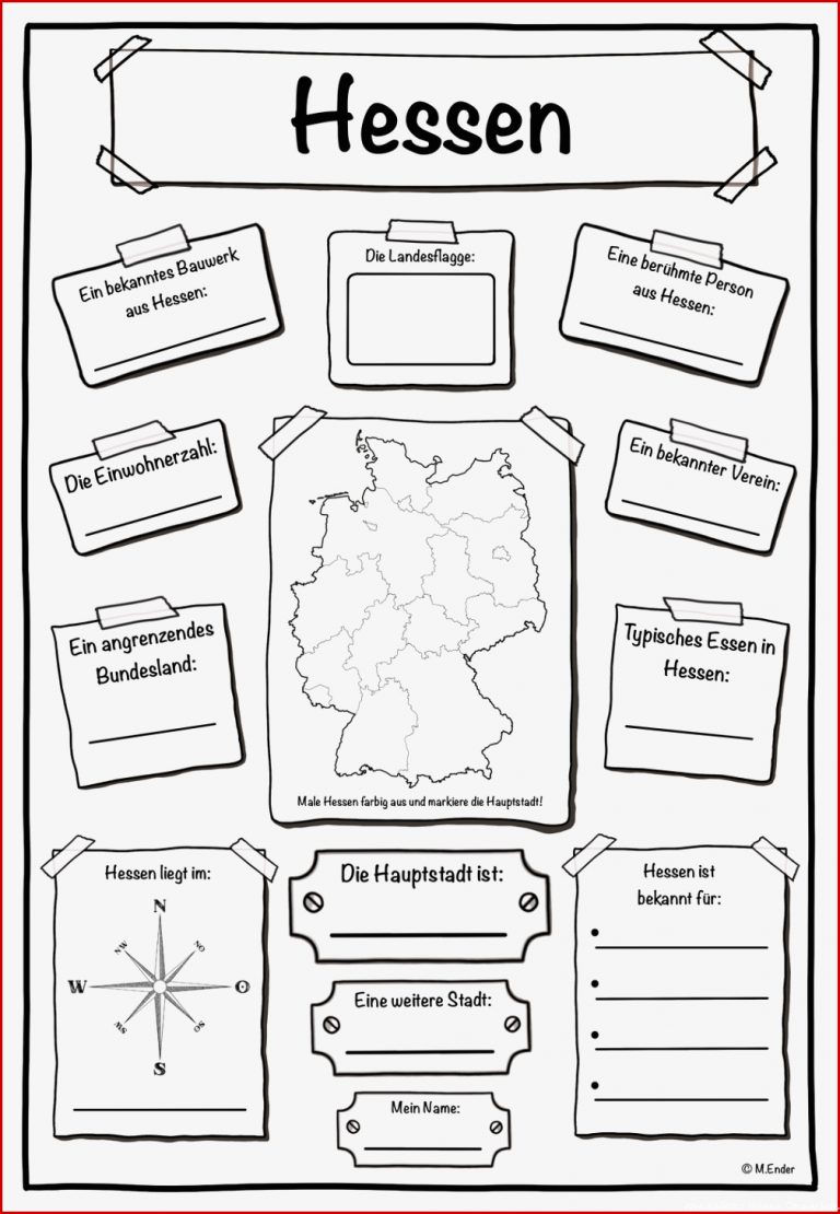 Steckbrief Bundesland Hessen – Unterrichtsmaterial Im Fach