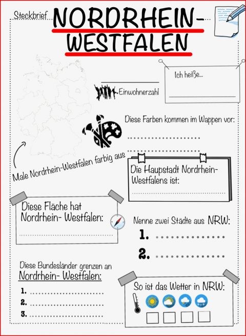 Steckbrief Zum Bundesland nordrhein Westfalen